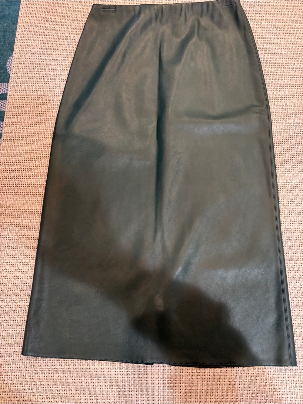 Lucy Paris Black Faux Leather Pencil Skirt